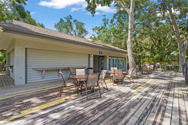 4333 Trails Dr Unit 10-1, Sarasota, FL 34232 - deck with outdoor dining area