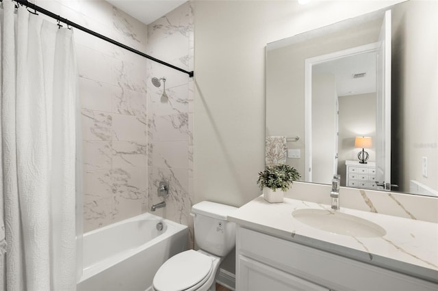 3621 Wild Blossom Pl, Parrish, FL 34219 - bathroom featuring shower / tub combo with curtain and vanity