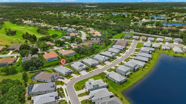 3621 Wild Blossom Pl, Parrish, FL 34219 - aerial view of property's location featuring a nearby body of water and nearby suburban area