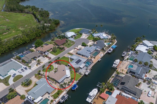 3715 101st St W, Bradenton, FL 34210 - aerial view of property and surrounding area featuring a nearby body of water and nearby suburban area