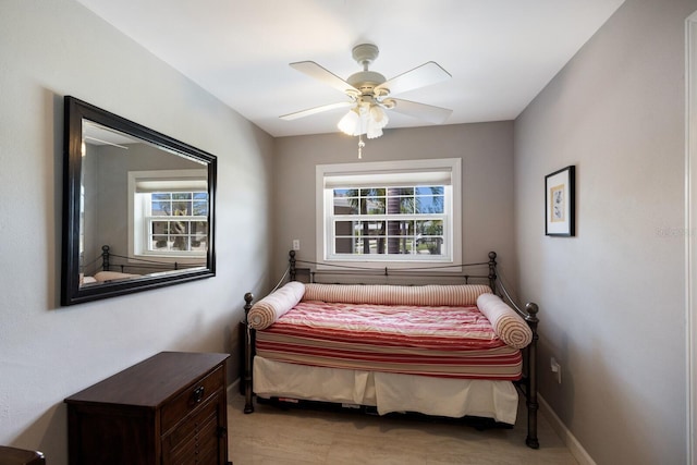 3715 101st St W, Bradenton, FL 34210 - bedroom featuring multiple windows and a ceiling fan