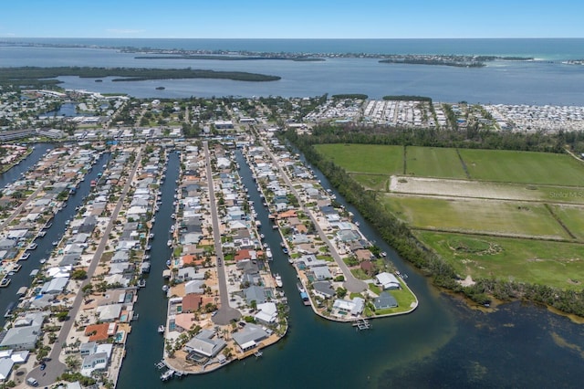 3715 101st St W, Bradenton, FL 34210 - aerial overview of property's location with a large body of water