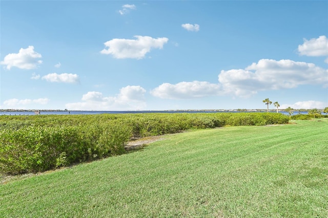 850 Tidewater Shores Loop Unit 102, Bradenton, FL 34208 - view of grassy yard with a water view
