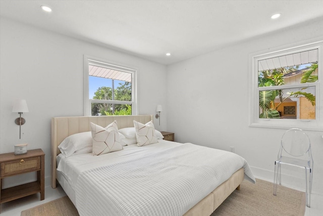 1051 Indian Beach Dr, Sarasota, FL 34234 - bedroom with recessed lighting and baseboards