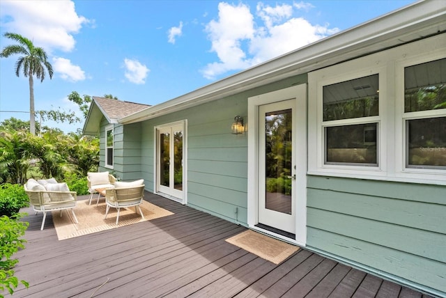 1051 Indian Beach Dr, Sarasota, FL 34234 - view of wooden terrace