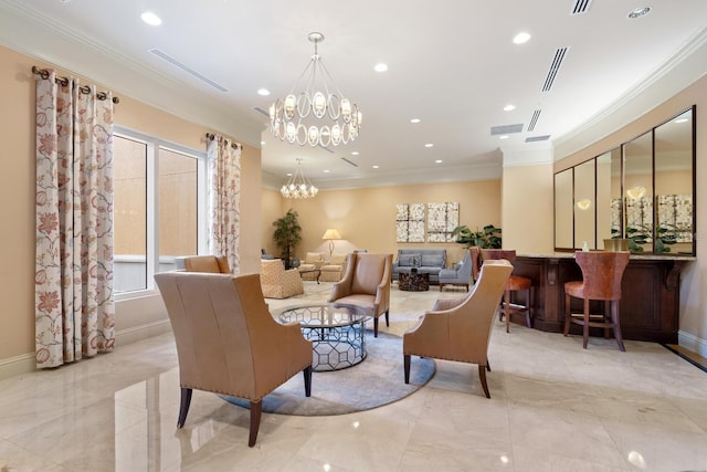 800 N Tamiami Trl Unit 405, Sarasota, FL 34236 - building lobby with crown molding and recessed lighting