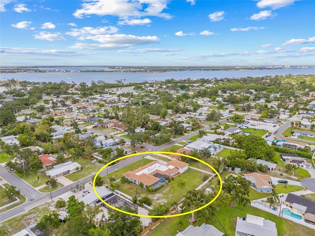 6103 6th Ave NW, Bradenton, FL 34209 - aerial view of property's location featuring a nearby body of water and nearby suburban area