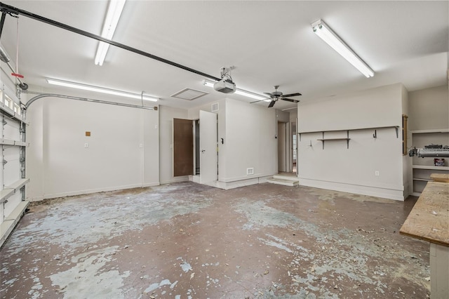6103 6th Ave NW, Bradenton, FL 34209 - garage with a ceiling fan and a garage door opener