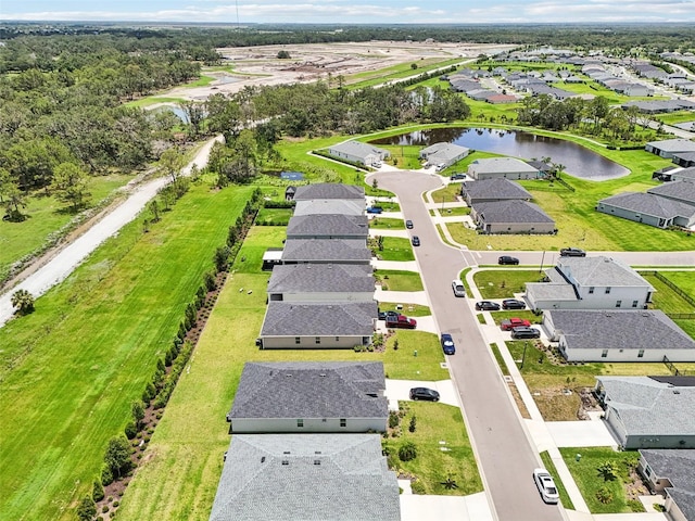 6528 166th Pl E, Parrish, FL 34219 - aerial view of residential area featuring a large body of water