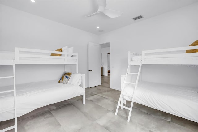 2065 Goldenrod St, Sarasota, FL 34239 - bedroom with a ceiling fan and recessed lighting
