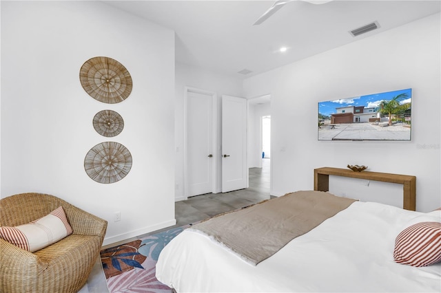 2065 Goldenrod St, Sarasota, FL 34239 - bedroom with a ceiling fan and recessed lighting