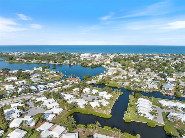 107 Clipper Way Unit 107, Nokomis, FL 34275 - aerial view of property's location with a large body of water and nearby suburban area