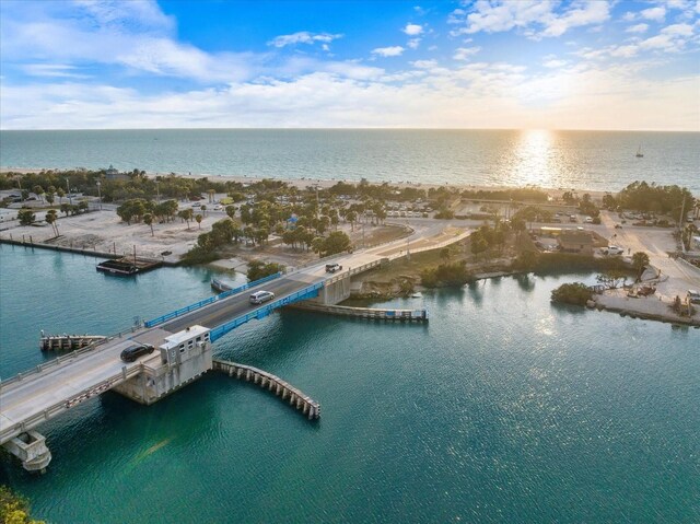 107 Clipper Way Unit 107, Nokomis, FL 34275 - drone / aerial view of a nearby body of water and a notable bridge
