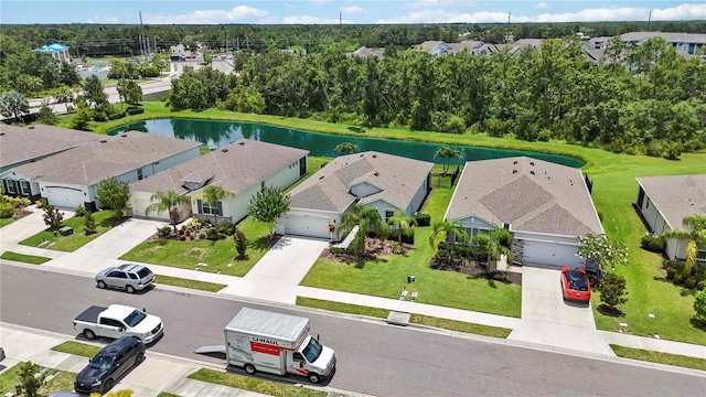 13804 Woodbridge Ter, Lakewood Ranch, FL 34211 - aerial perspective of suburban area with a large body of water
