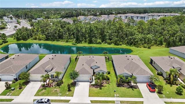 13804 Woodbridge Ter, Lakewood Ranch, FL 34211 - aerial perspective of suburban area with a nearby body of water