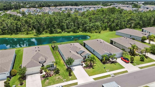 13804 Woodbridge Ter, Lakewood Ranch, FL 34211 - aerial perspective of suburban area with a nearby body of water