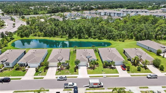 13804 Woodbridge Ter, Lakewood Ranch, FL 34211 - aerial view of residential area with a nearby body of water
