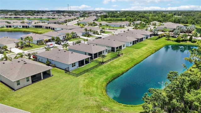 13804 Woodbridge Ter, Lakewood Ranch, FL 34211 - aerial perspective of suburban area featuring a large body of water