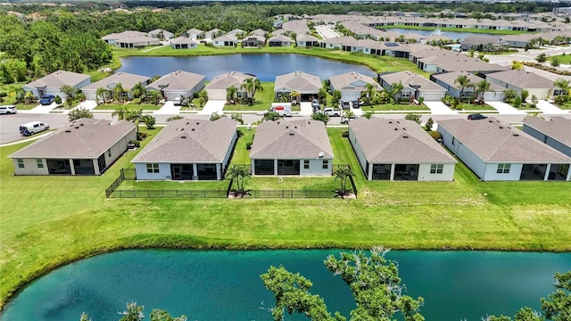 13804 Woodbridge Ter, Lakewood Ranch, FL 34211 - aerial view of residential area featuring a nearby body of water