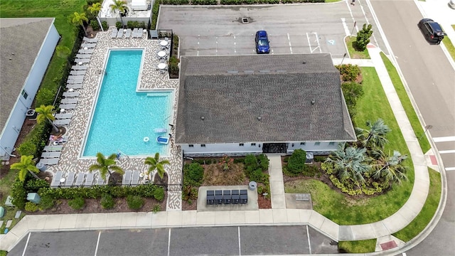 13804 Woodbridge Ter, Lakewood Ranch, FL 34211 - aerial view of property and surrounding area featuring a pool