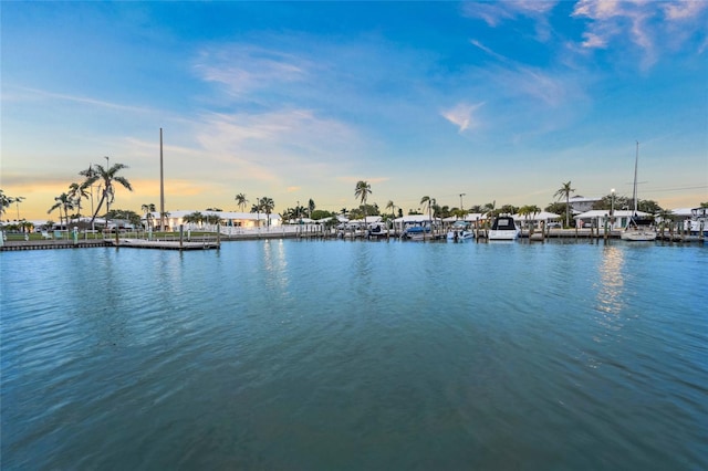 564 Spanish Dr N, Longboat Key, FL 34228 - water view with a boat dock