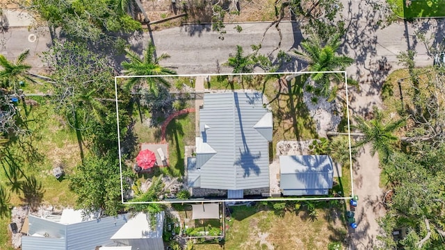 403 29th St NW, Bradenton, FL 34205 - aerial view of property and surrounding area featuring property parcel outlined