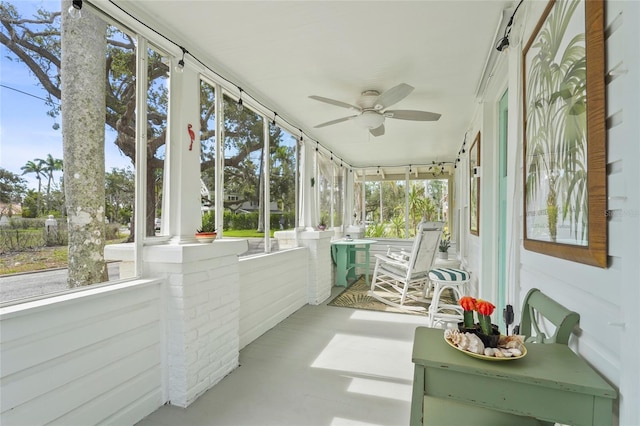 403 29th St NW, Bradenton, FL 34205 - sunroom / solarium with ceiling fan