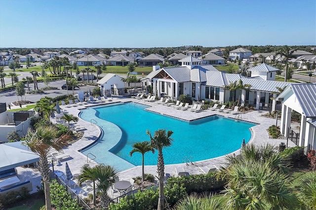 17823 Cherished Loop, Bradenton, FL 34211 - community pool featuring a residential view and a patio