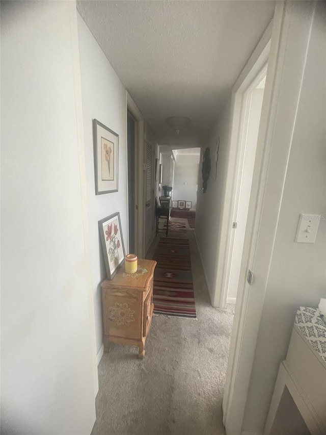 3806 Gulf Of Mexico Dr Unit C205, Longboat Key, FL 34228 - hall with carpet floors and a textured ceiling