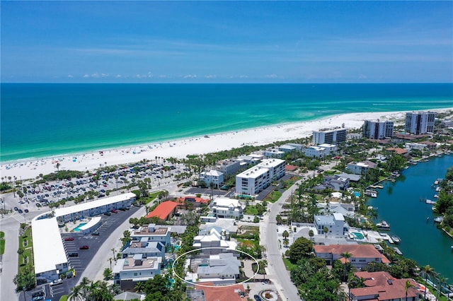 444 S Polk Dr, Sarasota, FL 34236 - drone / aerial view of expansive beach