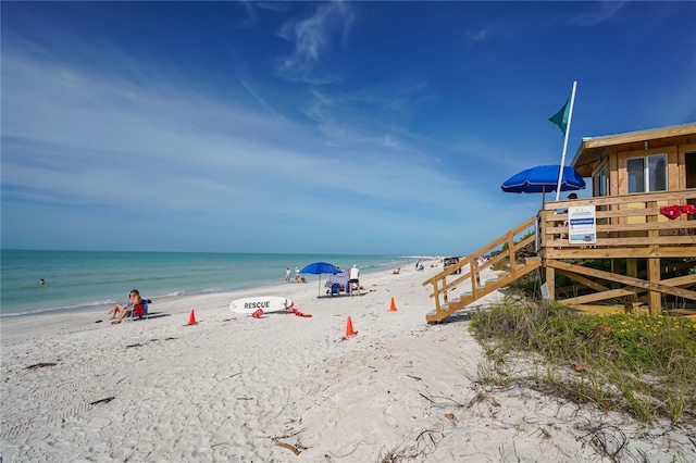 444 S Polk Dr, Sarasota, FL 34236 - water view featuring nearby beach