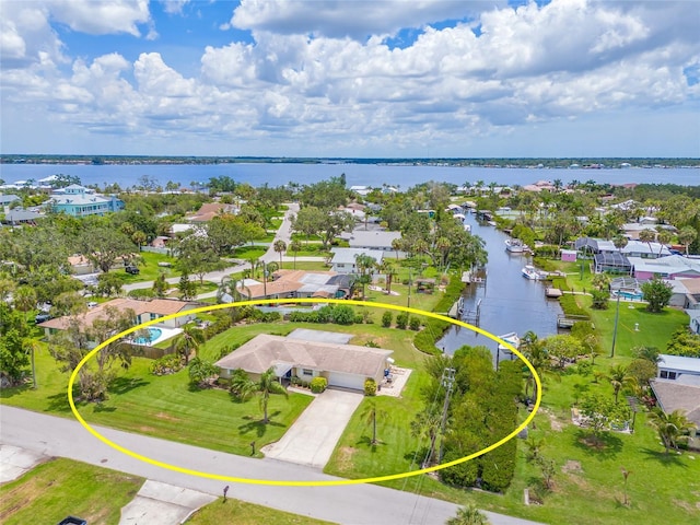 336 Highland Shores Dr, Ellenton, FL 34222 - aerial perspective of suburban area with a nearby body of water