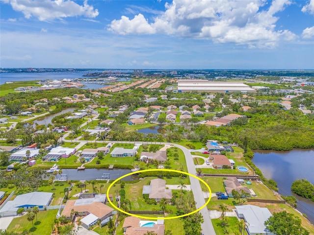336 Highland Shores Dr, Ellenton, FL 34222 - aerial view of residential area with a large body of water