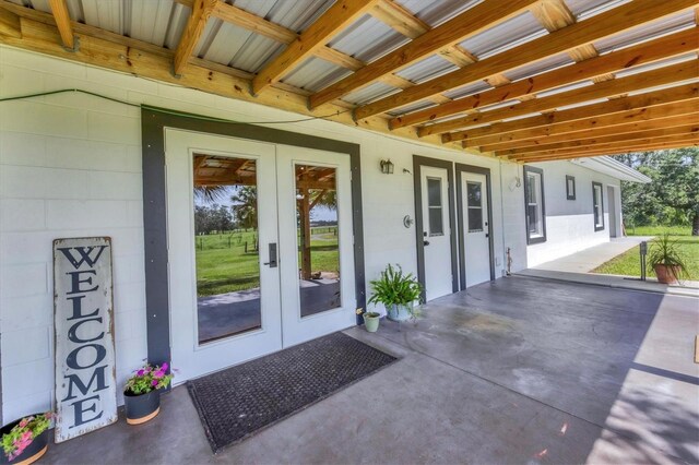 39700 State Road 70 E, Myakka City, FL 34251 - view of patio / terrace with french doors