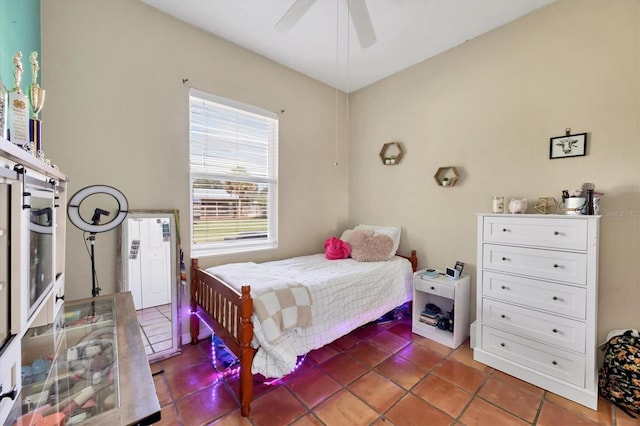 39700 State Road 70 E, Myakka City, FL 34251 - bedroom featuring tile patterned flooring and ceiling fan