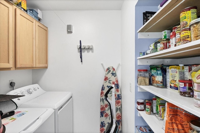 1778 N Salford Blvd, North Port, FL 34286 - laundry area with cabinet space and washing machine and dryer