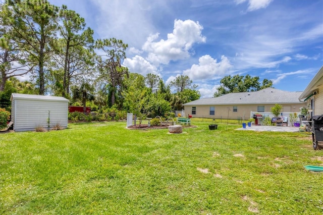 1778 N Salford Blvd, North Port, FL 34286 - view of yard featuring a shed and a patio