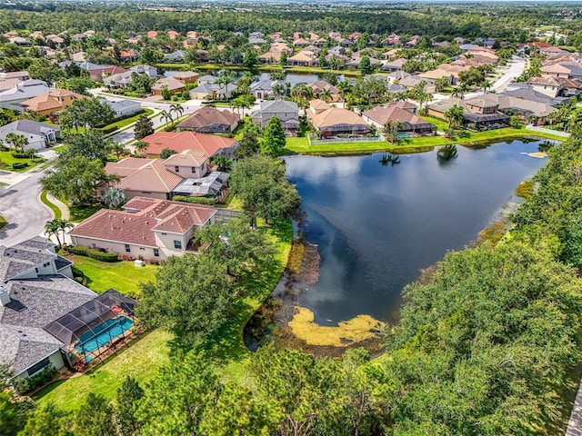 6610 Rosy Barb Ct, Lakewood Ranch, FL 34202 - aerial perspective of suburban area with a large body of water