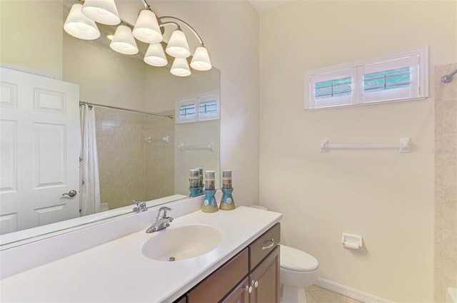 6610 Rosy Barb Ct, Lakewood Ranch, FL 34202 - full bathroom featuring vanity, curtained shower, and tile patterned floors