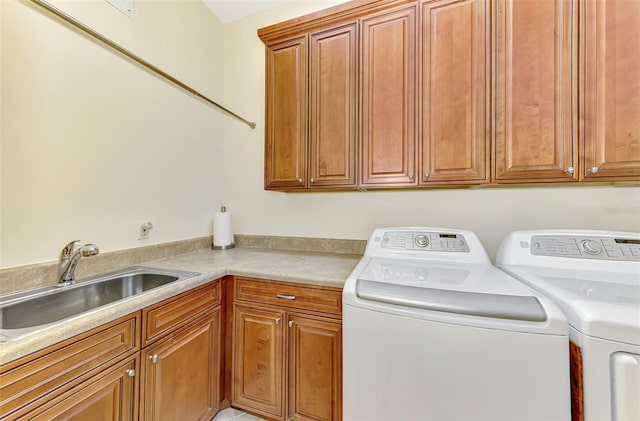 6610 Rosy Barb Ct, Lakewood Ranch, FL 34202 - washroom with cabinet space and separate washer and dryer