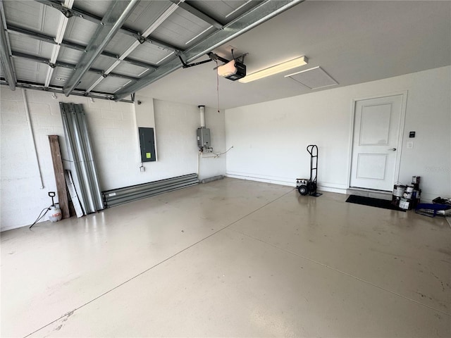 16087 Sunny Day Dr, Bradenton, FL 34211 - garage with electric panel and a garage door opener