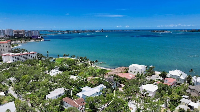 1076 Toc0Baga, Sarasota, FL 34234 - bird's eye view of a nearby body of water