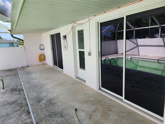 4354 Rock Creek Dr, Port Charlotte, FL 33948 - view of patio / terrace with glass enclosure