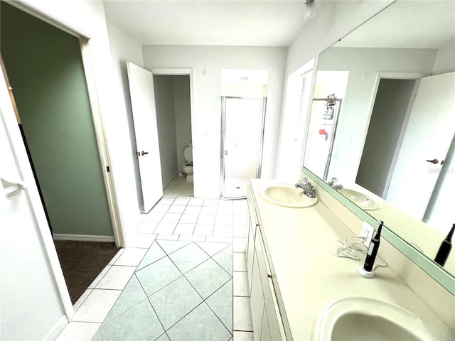 19358 Edgewater Dr, Port Charlotte, FL 33948 - bathroom with double vanity and tile patterned flooring