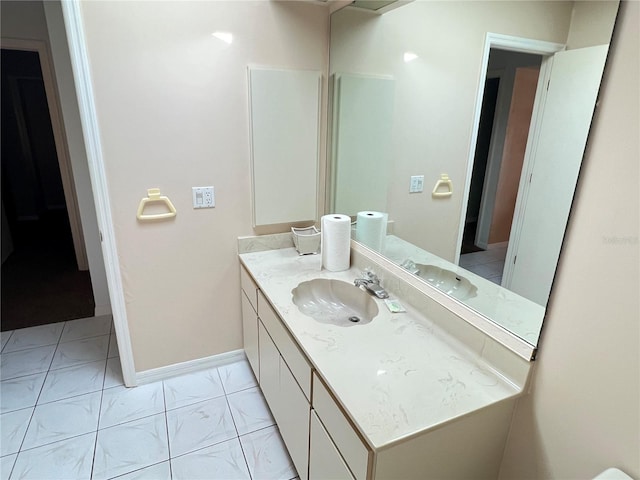 19358 Edgewater Dr, Port Charlotte, FL 33948 - bathroom with vanity and baseboards