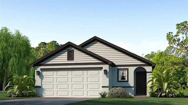 12039 Lansing Gln, Parrish, FL 34219 - single story home featuring concrete driveway, a garage, and a front lawn