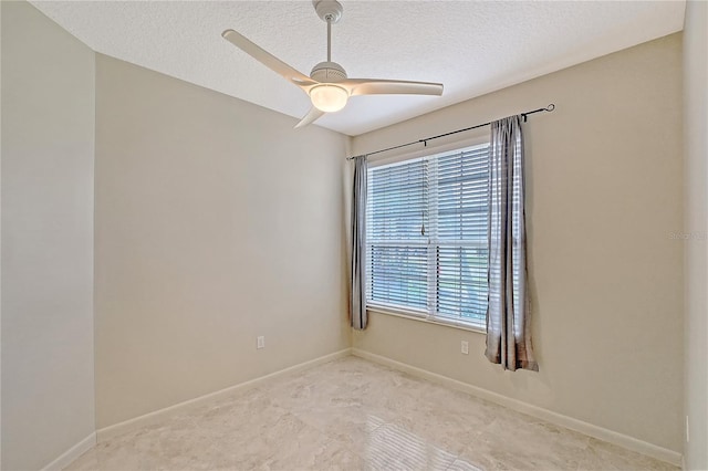 5080 Timber Chase Way, Sarasota, FL 34238 - unfurnished room with a ceiling fan, light carpet, and a textured ceiling