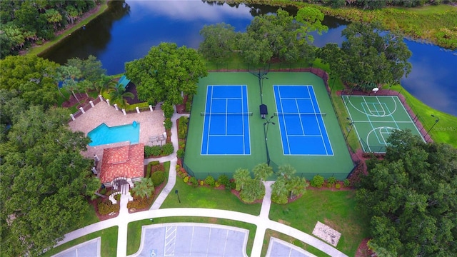 5080 Timber Chase Way, Sarasota, FL 34238 - drone / aerial view of a nearby body of water and a pool