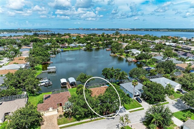 220 39th St NE, Bradenton, FL 34208 - aerial perspective of suburban area featuring a large body of water