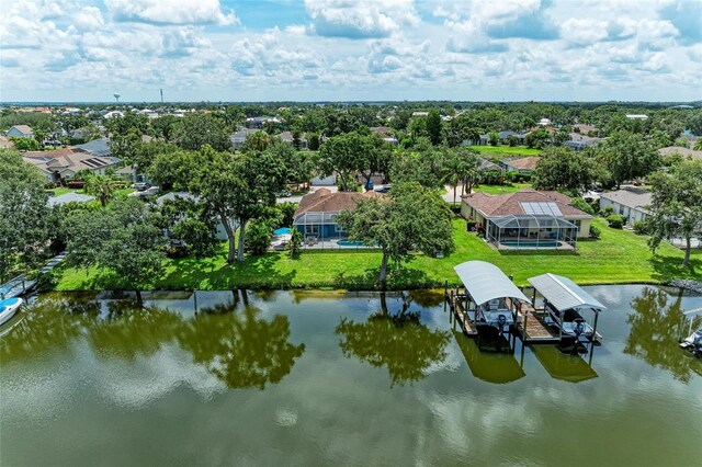220 39th St NE, Bradenton, FL 34208 - aerial perspective of suburban area featuring a large body of water